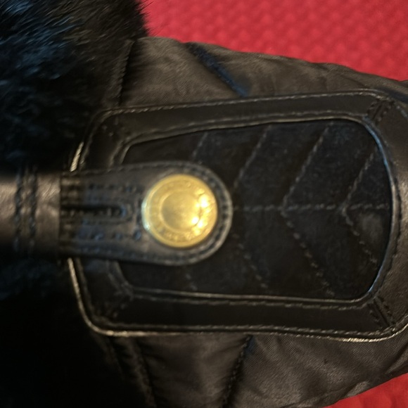 Coach logo nylon fur trimmed purse - Picture 4 of 9